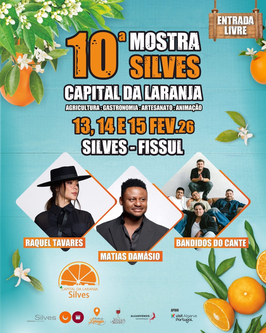 Cartaz de 10.ª Mostra Silves - Capital da Laranja