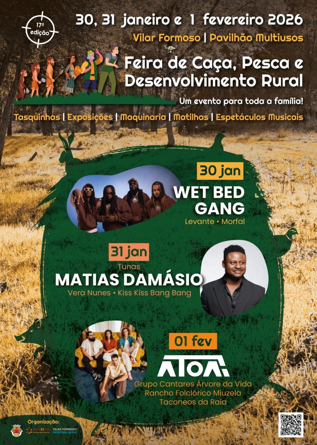 Cartaz de 17ª Feira de Caça, Pesca e Desenvolvimento Rural 2026