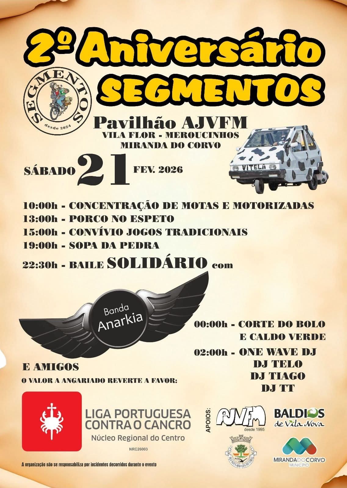 Cartaz de 2.° Aniversário dos Segmentos