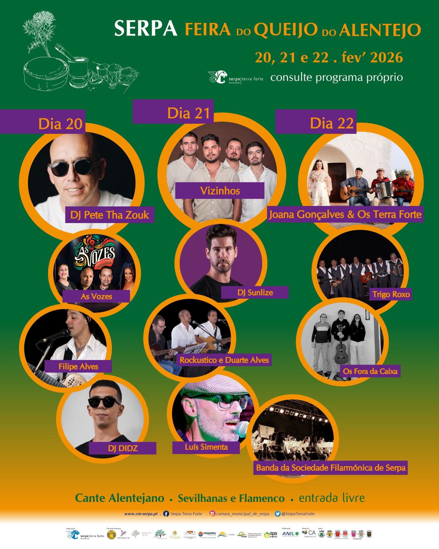 Cartaz de 25.ª Feira do Queijo do Alentejo