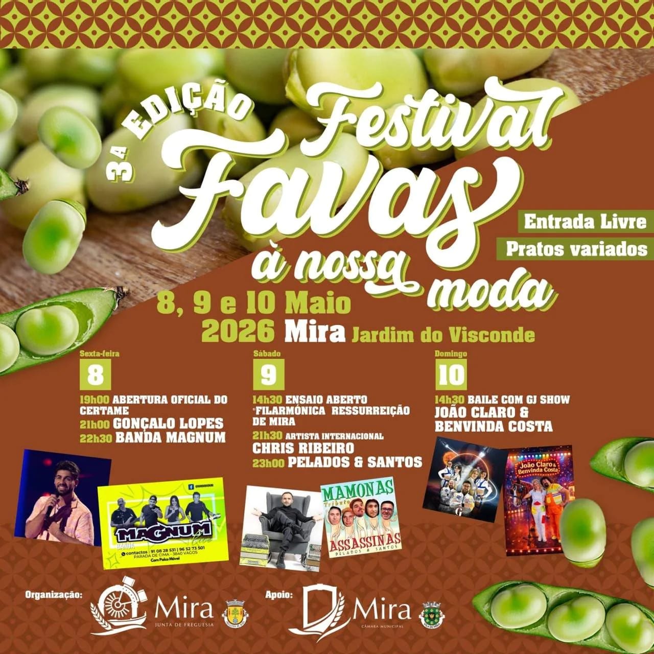 Cartaz de 3.ª Edição - Festival Favas à Nossa Moda