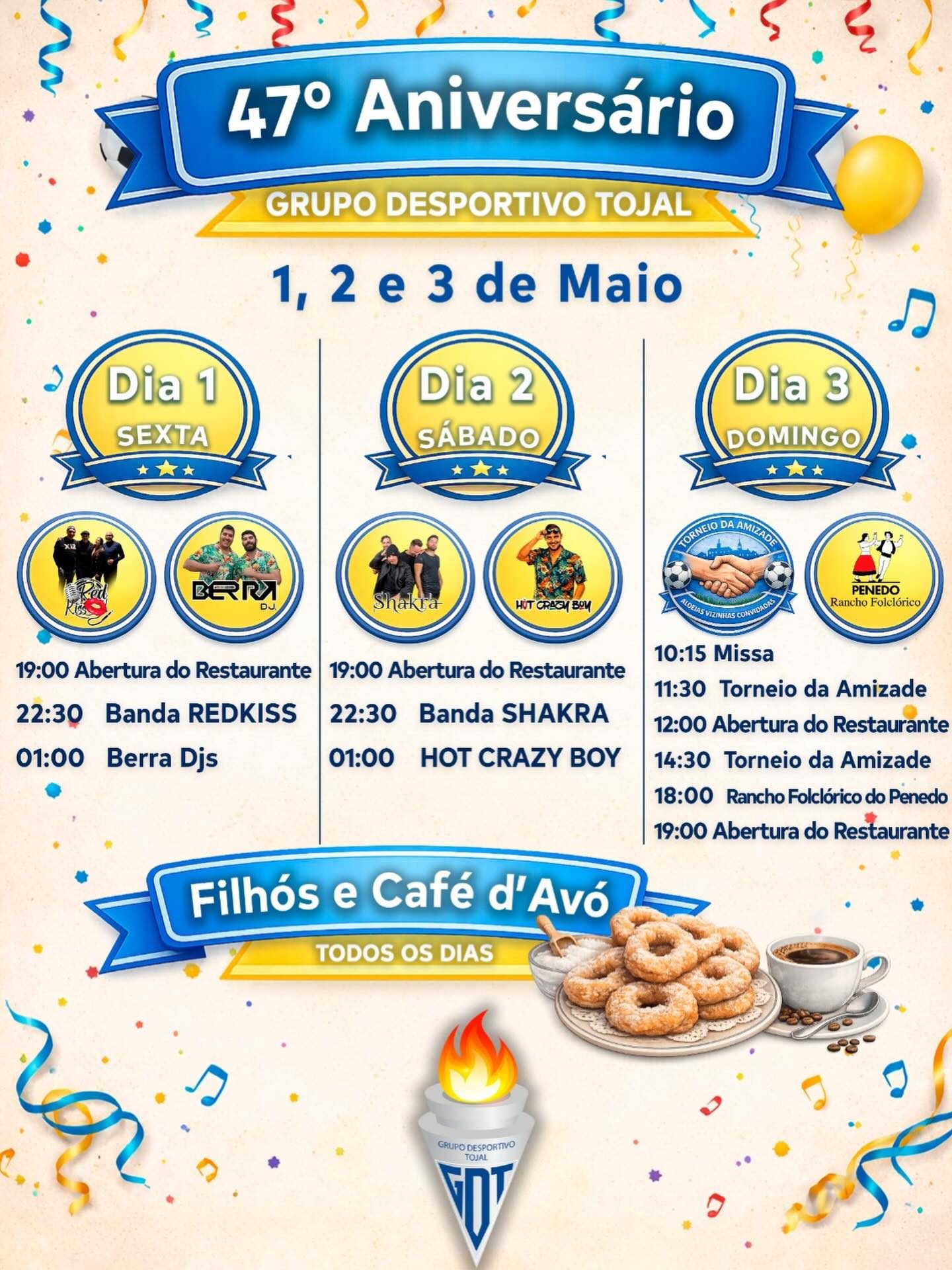 Cartaz de 47º Aniversário do Grupo Desportivo do Tojal