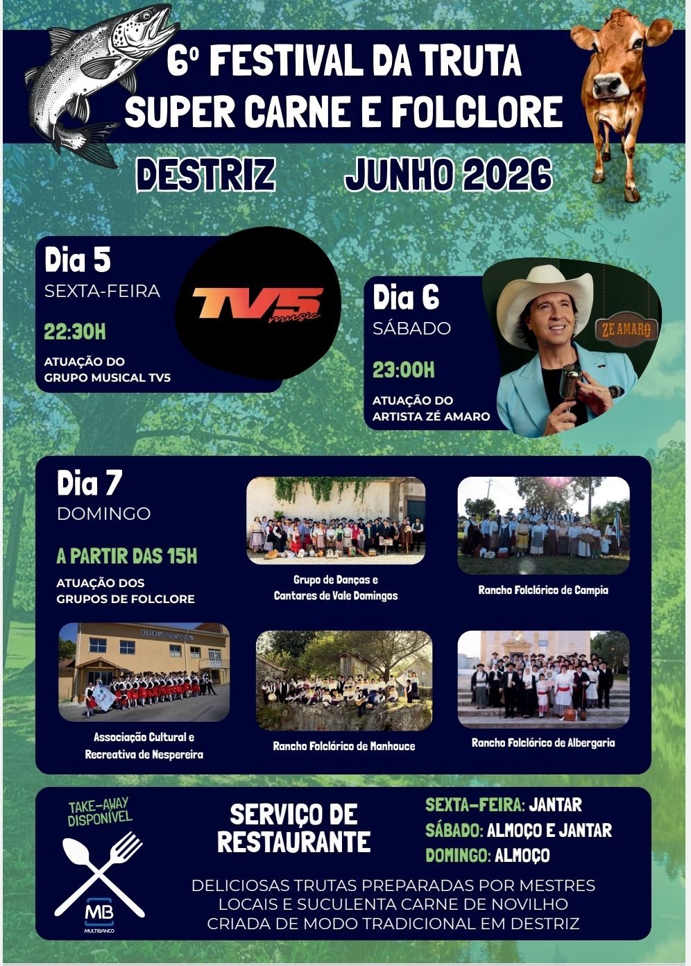 Cartaz de 6.º Festival da Truta, Super Carne e Folclore