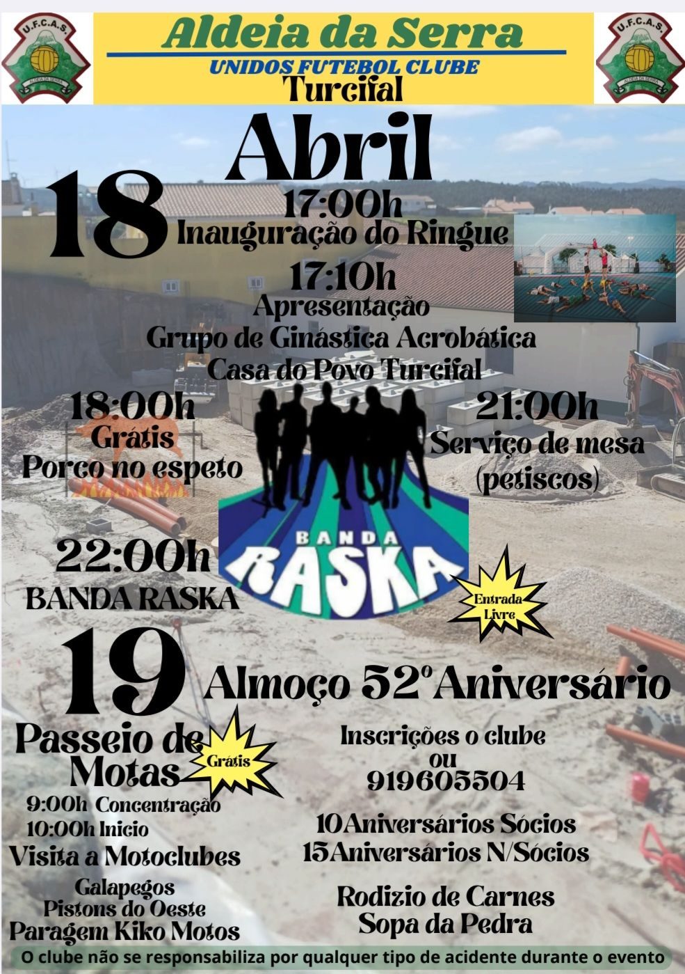 Cartaz de Almoço 52.º Aniversário