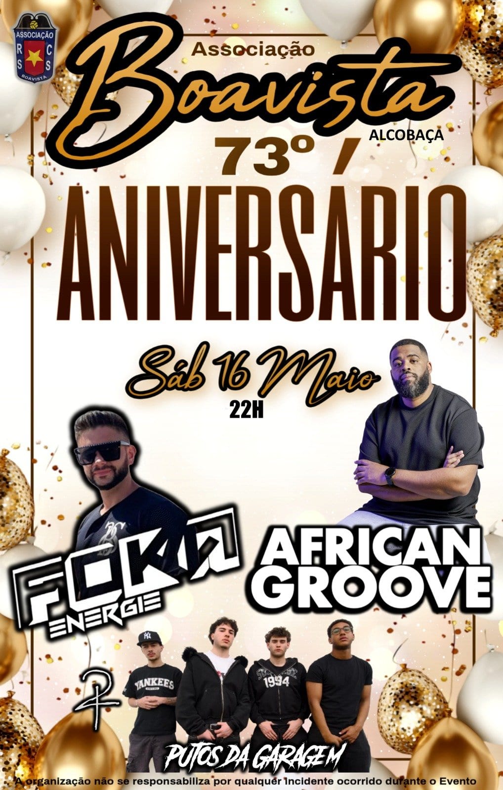 Cartaz de Aniversário Associação da Boavista