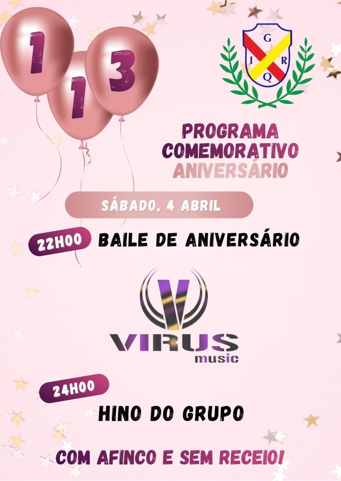 Cartaz de Aniversário do GIRQ
