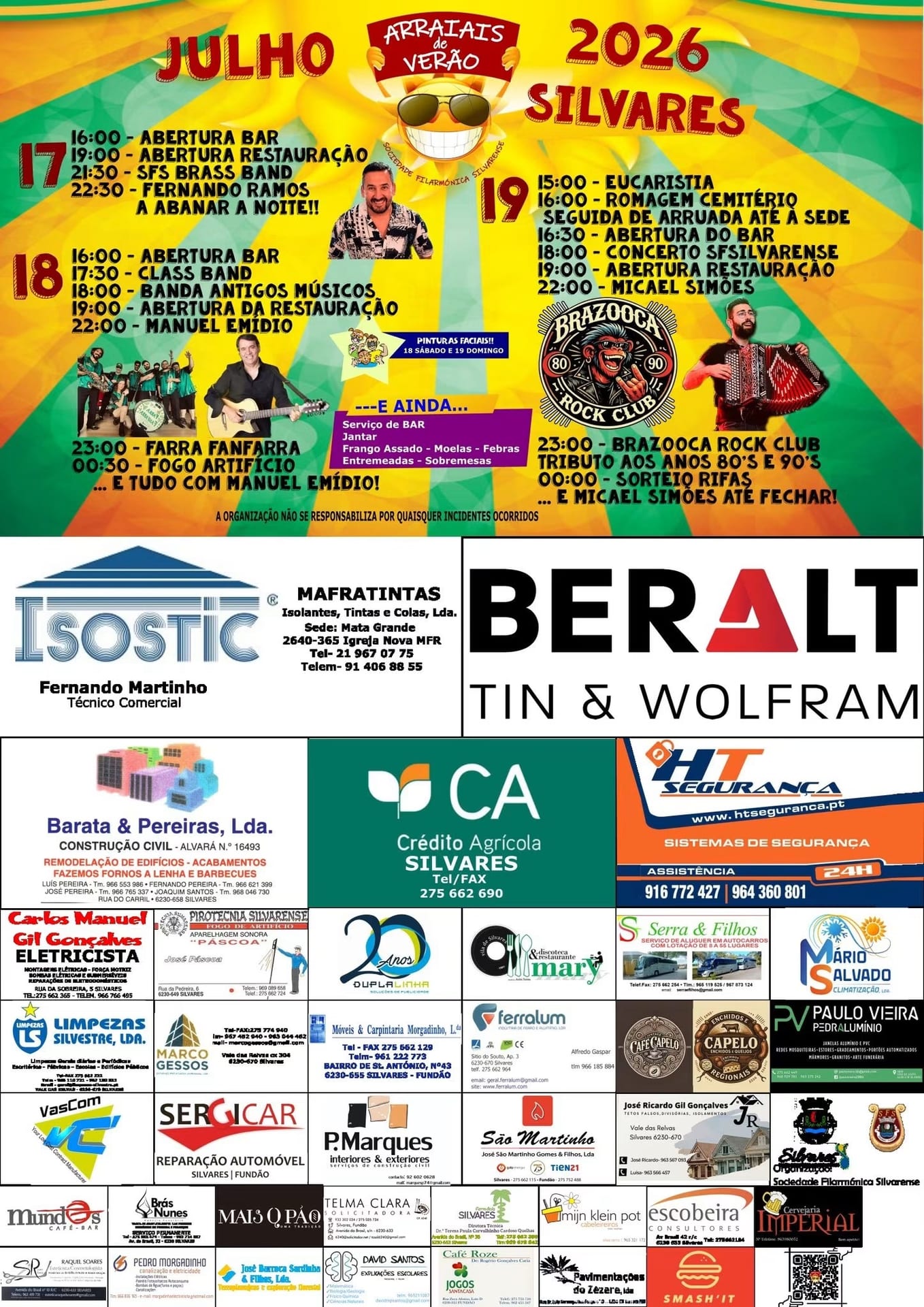 Cartaz de Arraiais de Verão