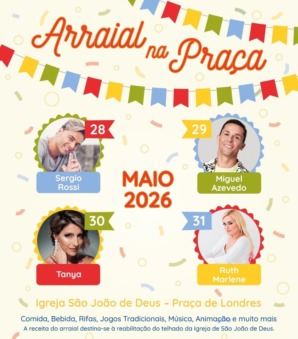 Cartaz de Arraial na Praça