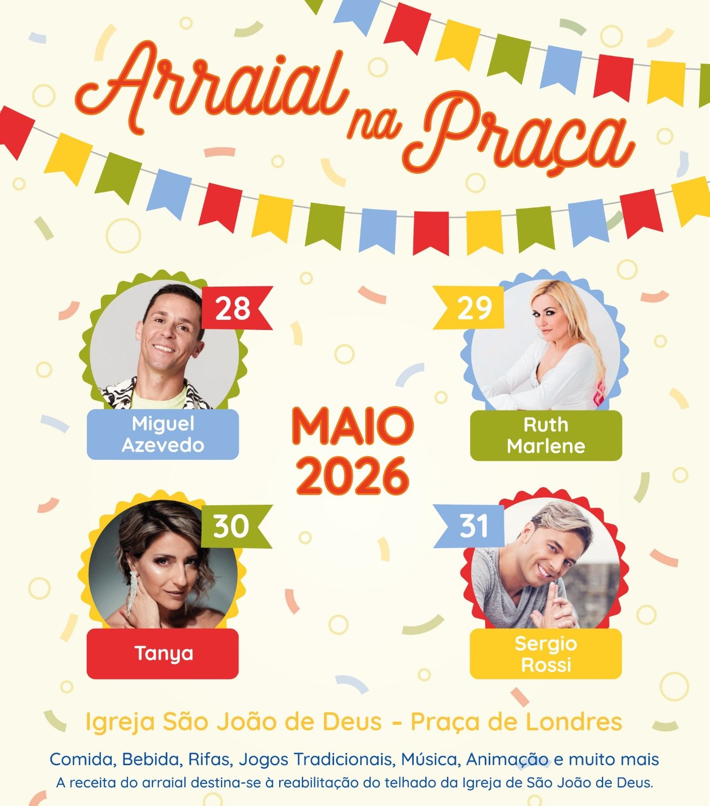 Cartaz de Arraial na Praça