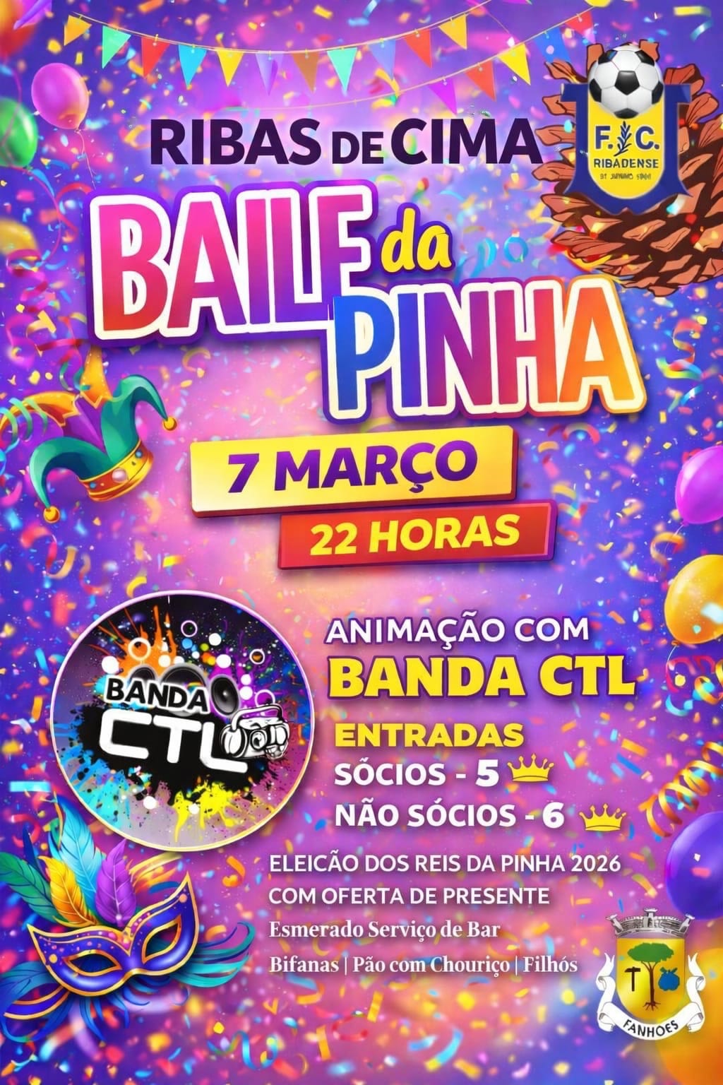 Cartaz de Baile da Pinha