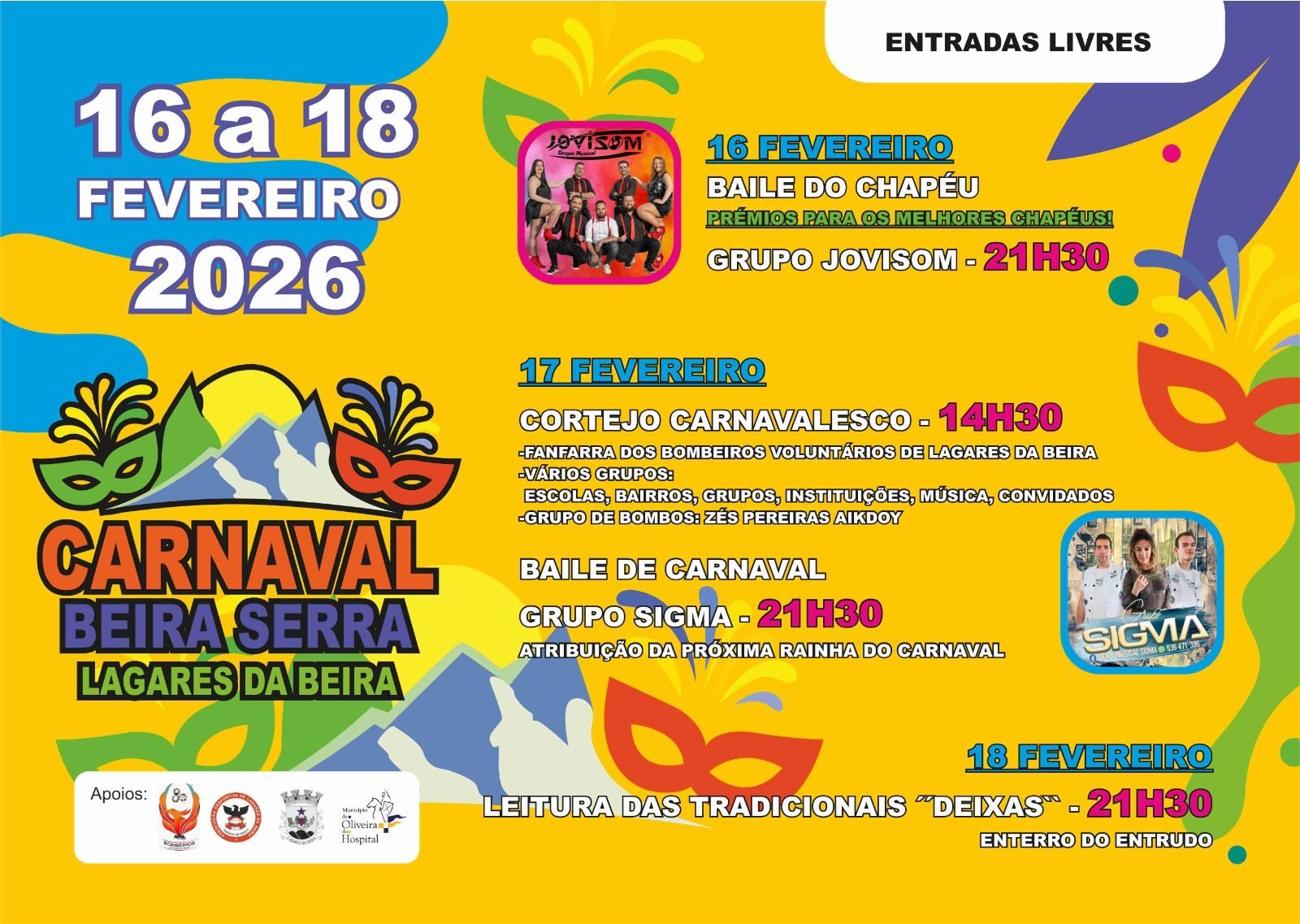 Cartaz de Carnaval da Beira Serra