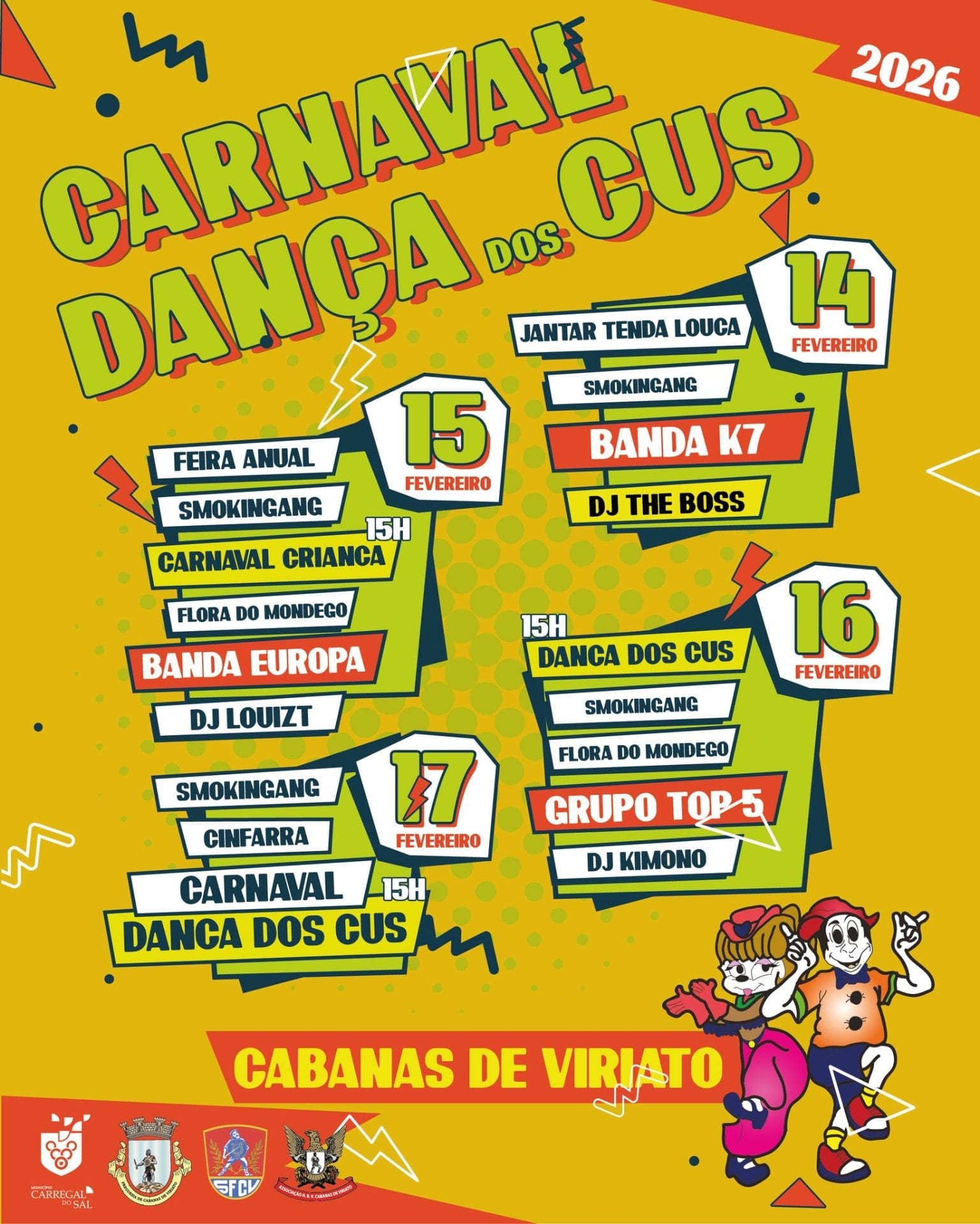 Cartaz de Carnaval Dança dos Cus 2026