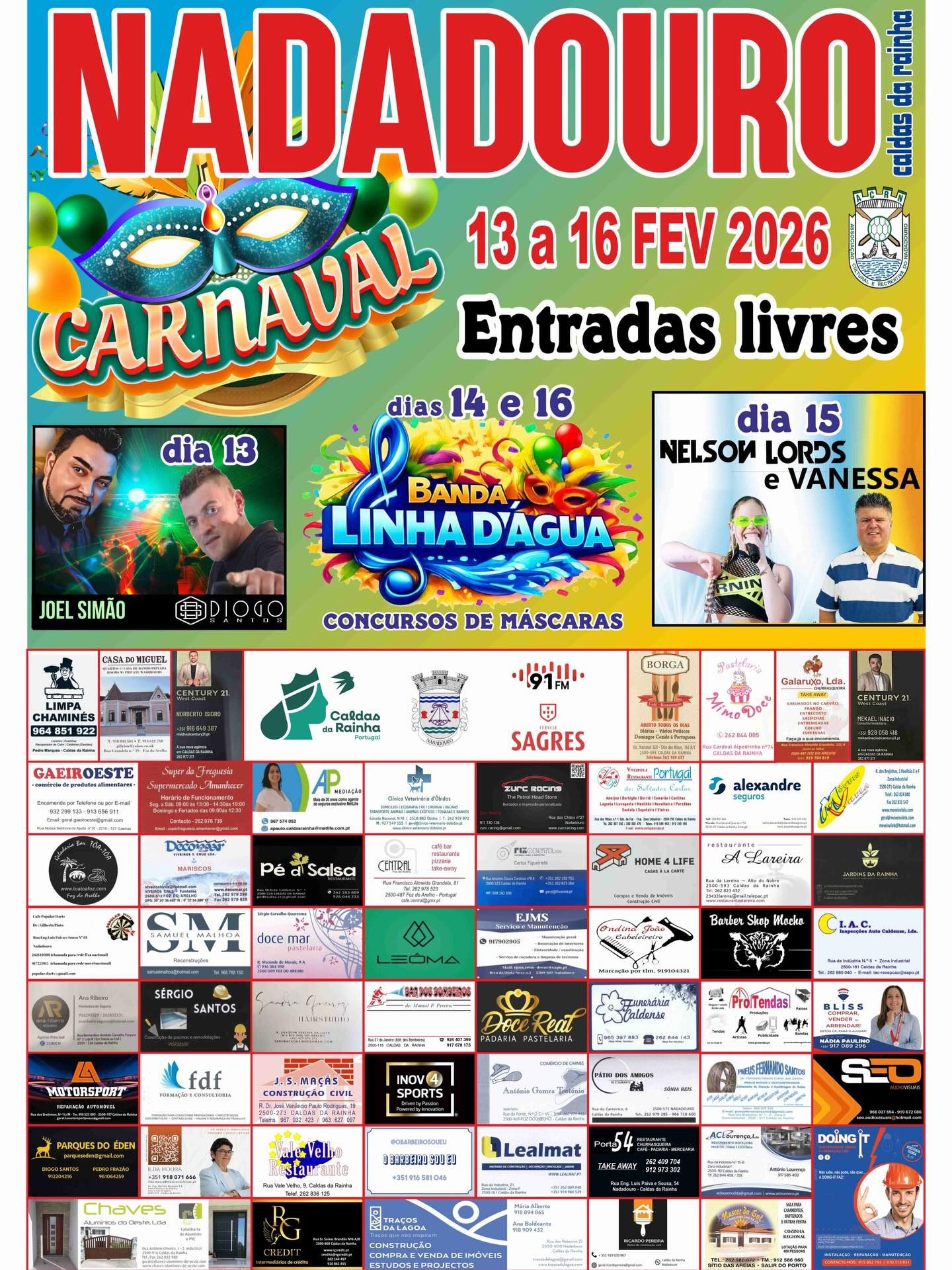 Cartaz de Carnaval de Nadadouro