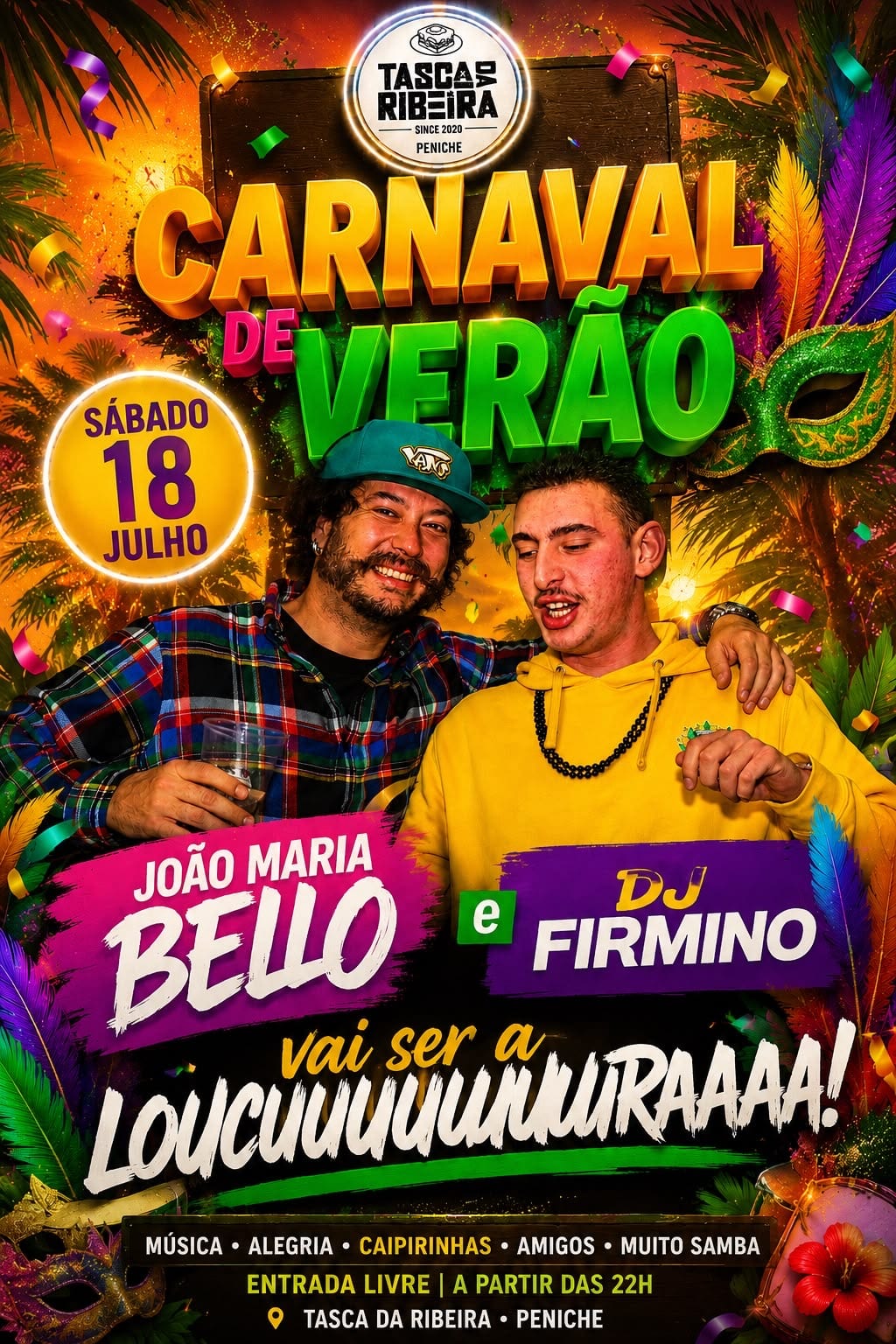 Cartaz de Carnaval de Verão