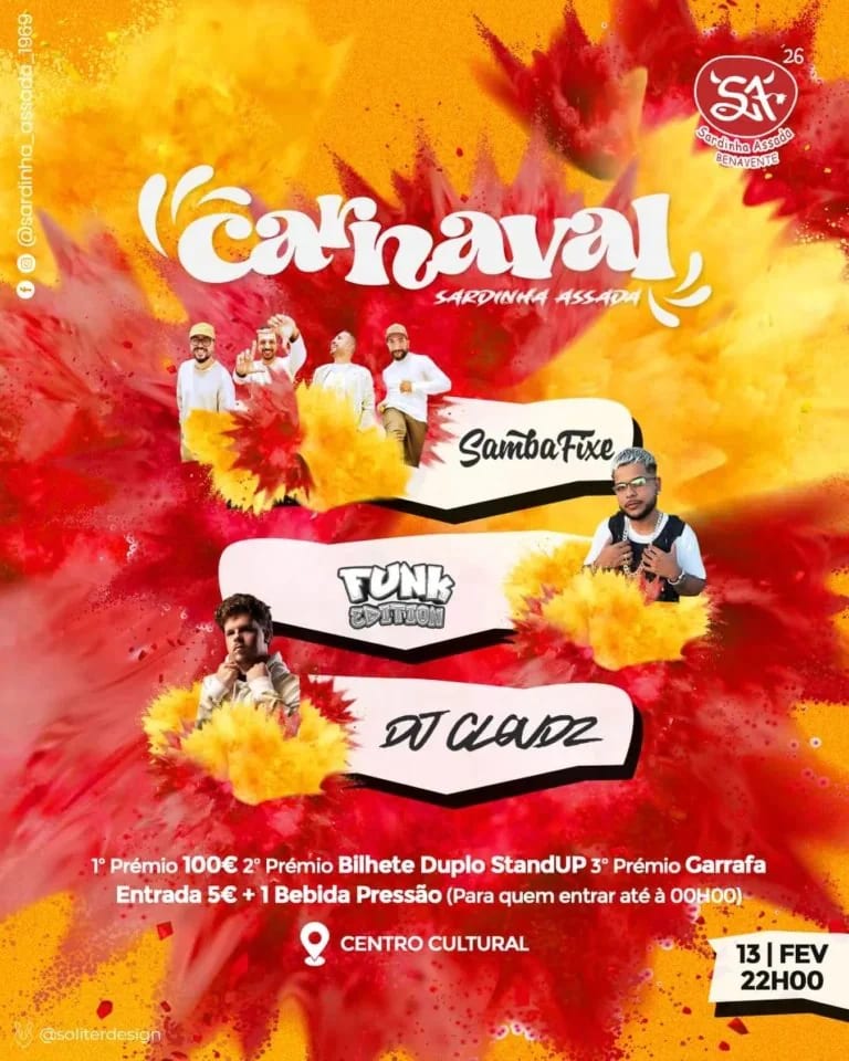Cartaz de Carnaval Sardinha Assada