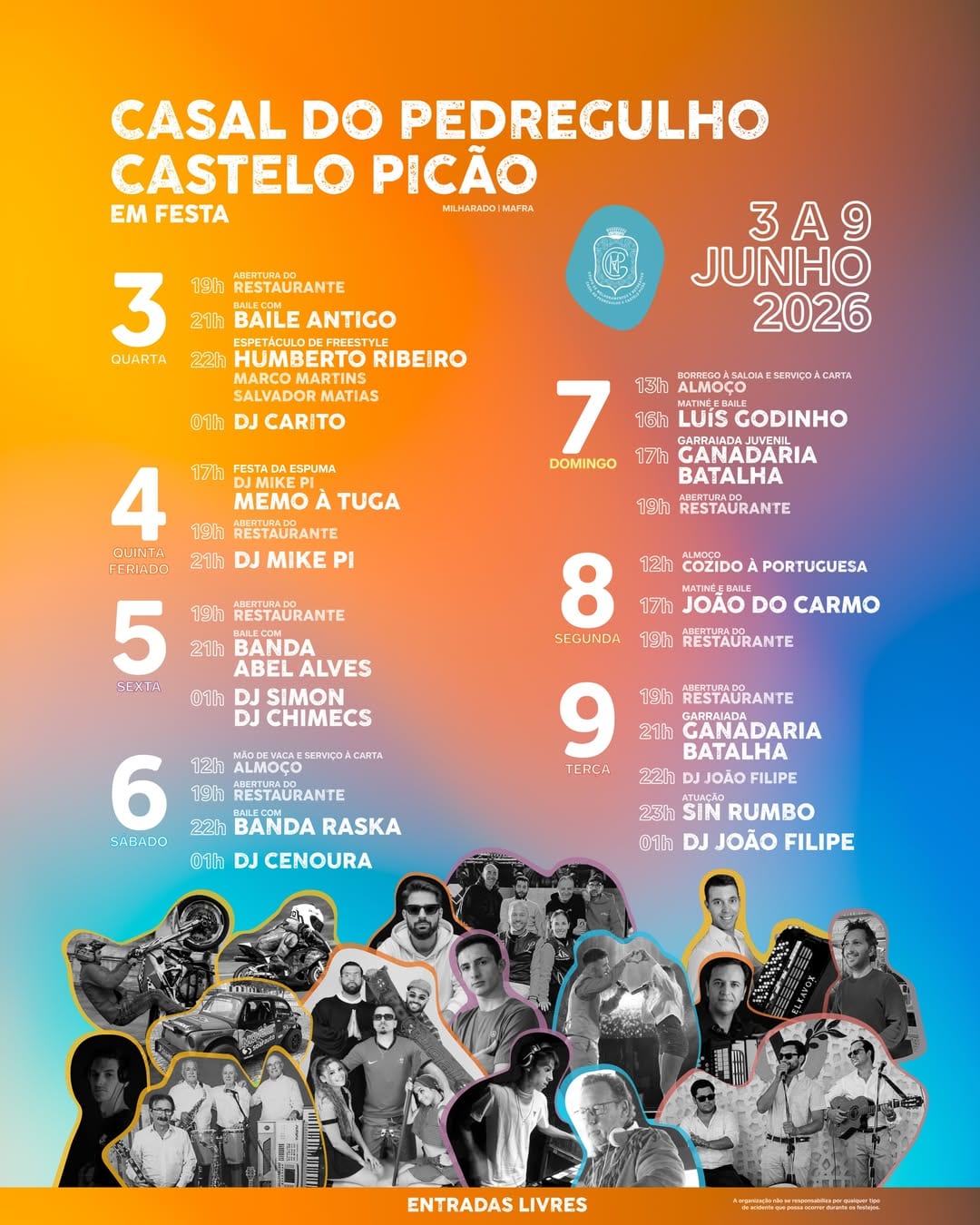 Cartaz de Casal do Pedregulho e Castelo Picão em Festa