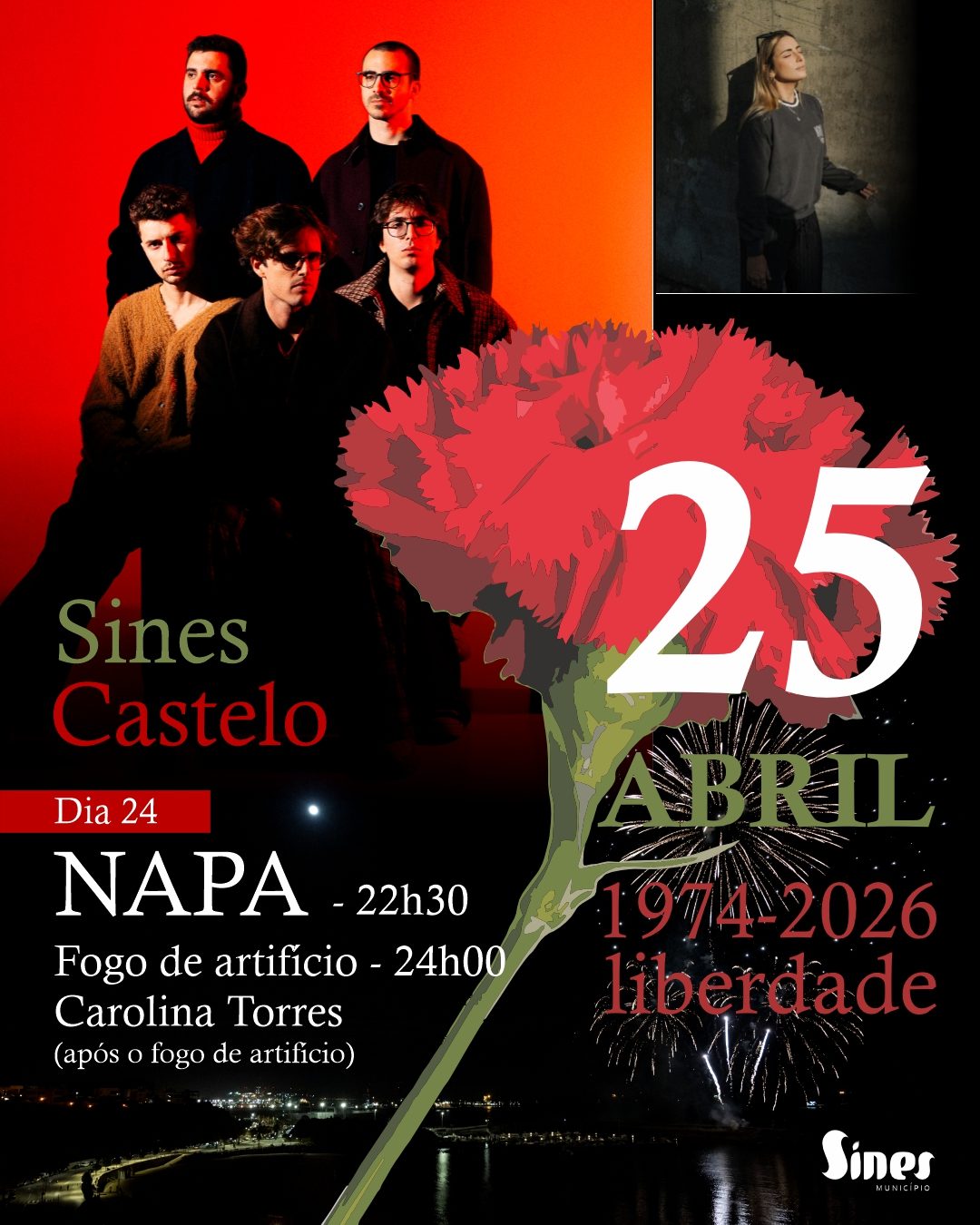 Cartaz de Comemorações 25 de Abril