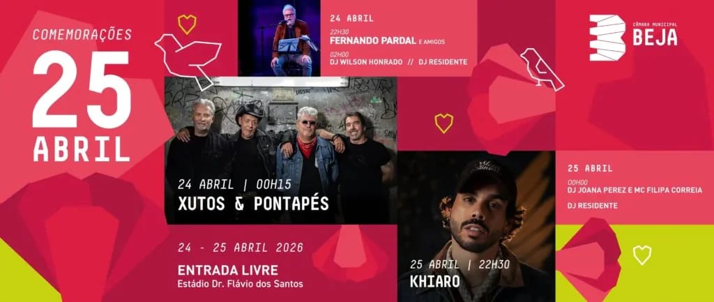 Cartaz de Comemorações do 25 de Abril