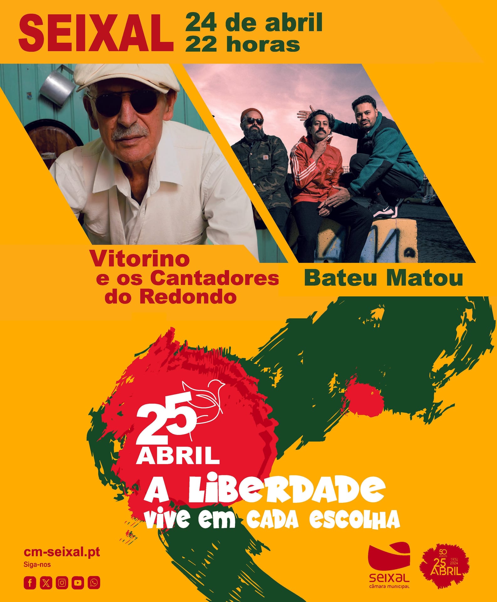 Cartaz de Comemorações do 25 de Abril