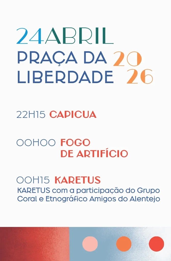 Cartaz de Comemorações do 25 de Abril