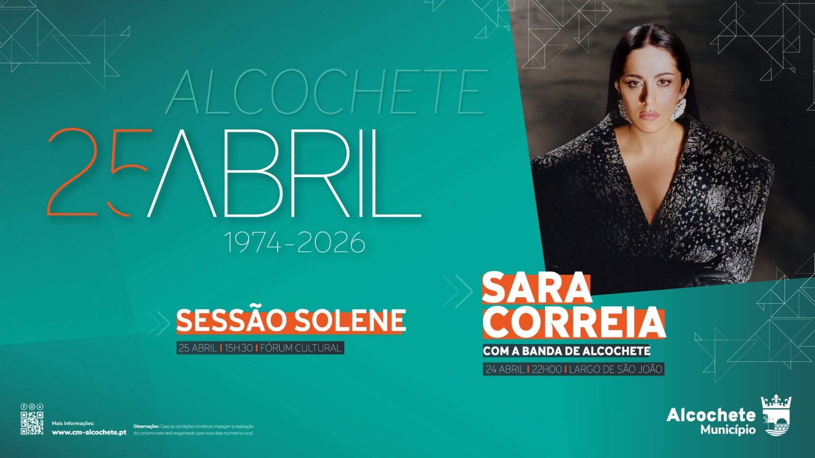 Cartaz de Comemorações do 25 de Abril