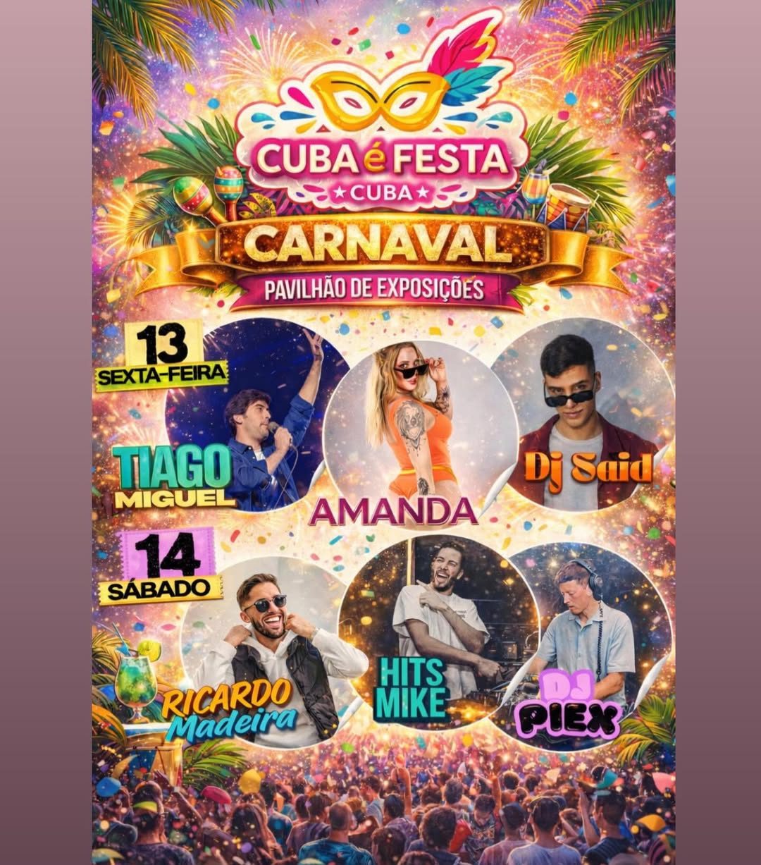 Cartaz de Cuba é Festa - Carnaval