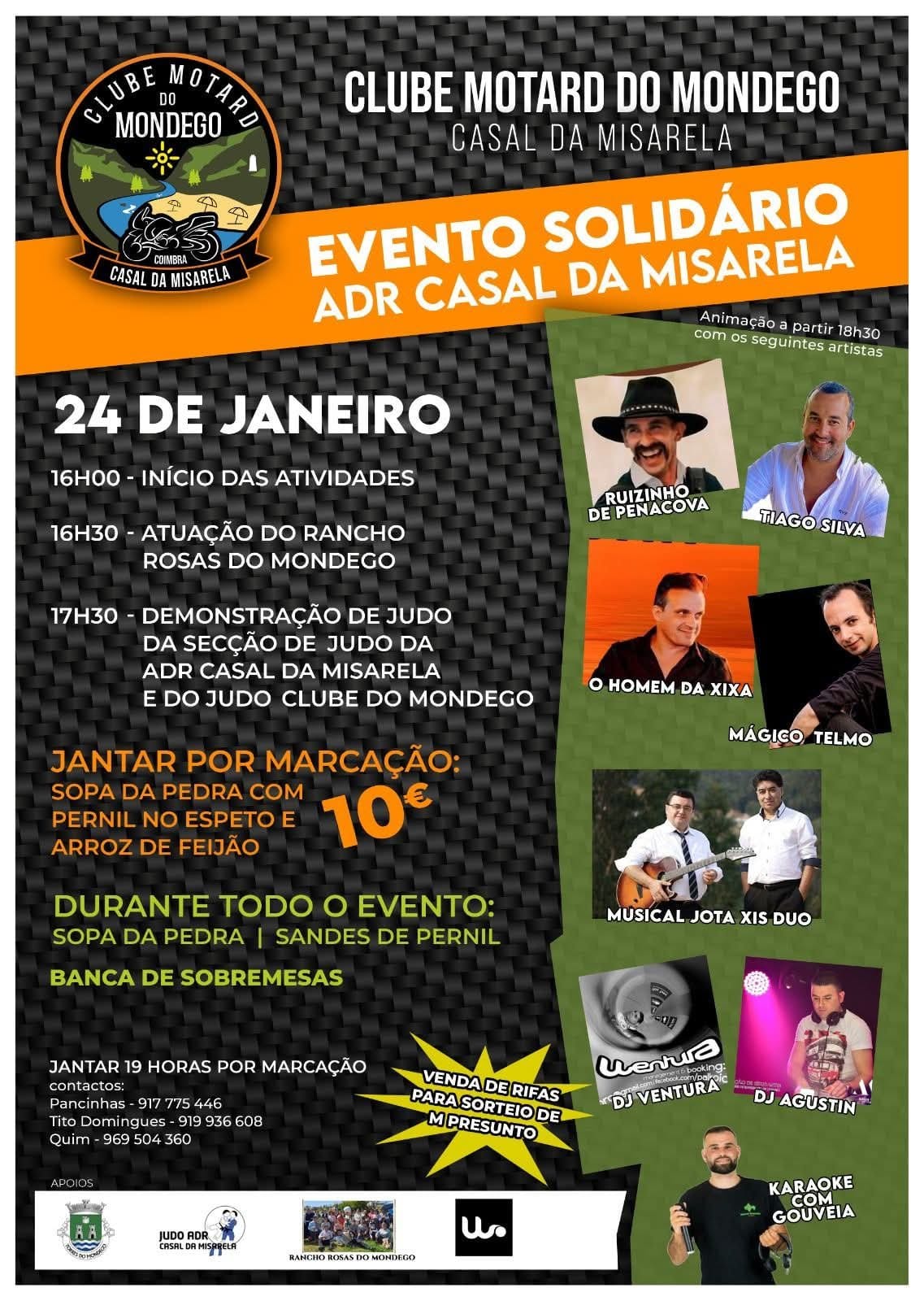 Cartaz de Evento Solidário ADR Casal da Misarela