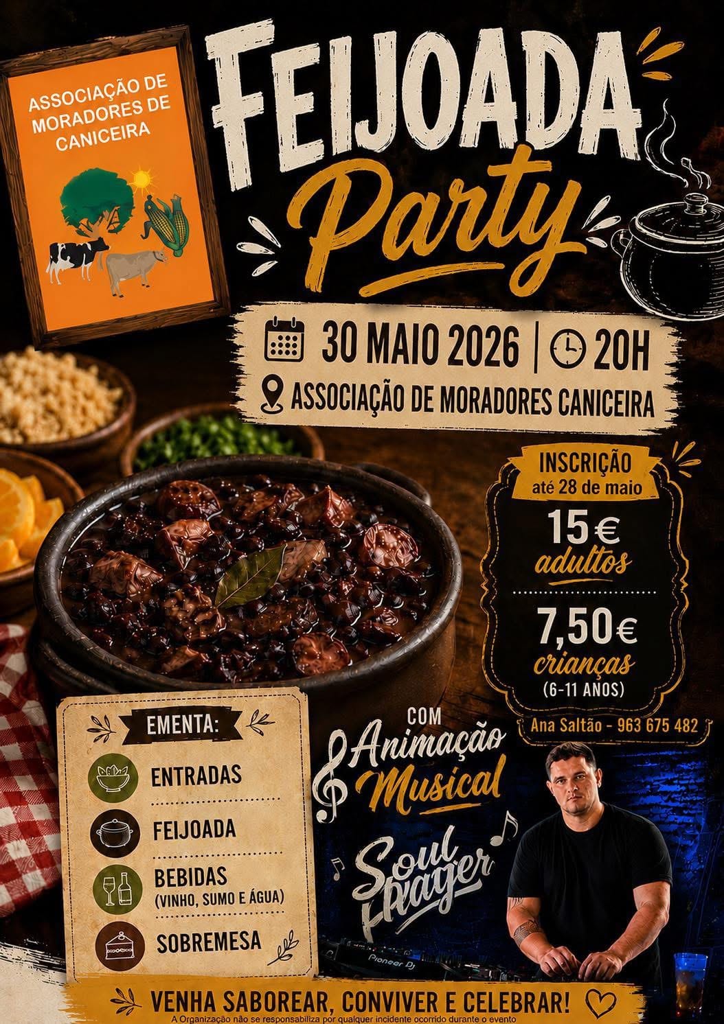 Cartaz de Feijoada Party