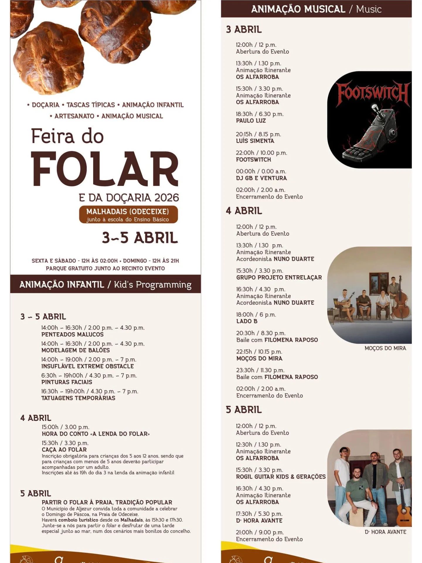 Cartaz de Feira do Folar e da Doçaria
