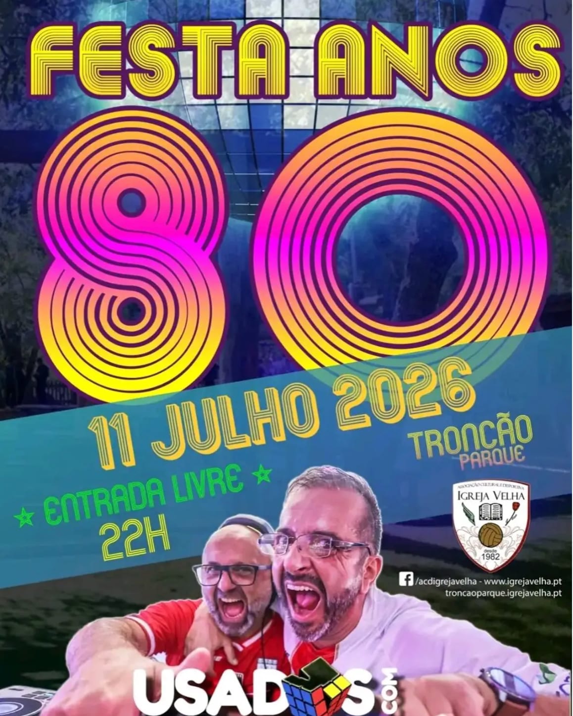 Cartaz de Festa Anos 80