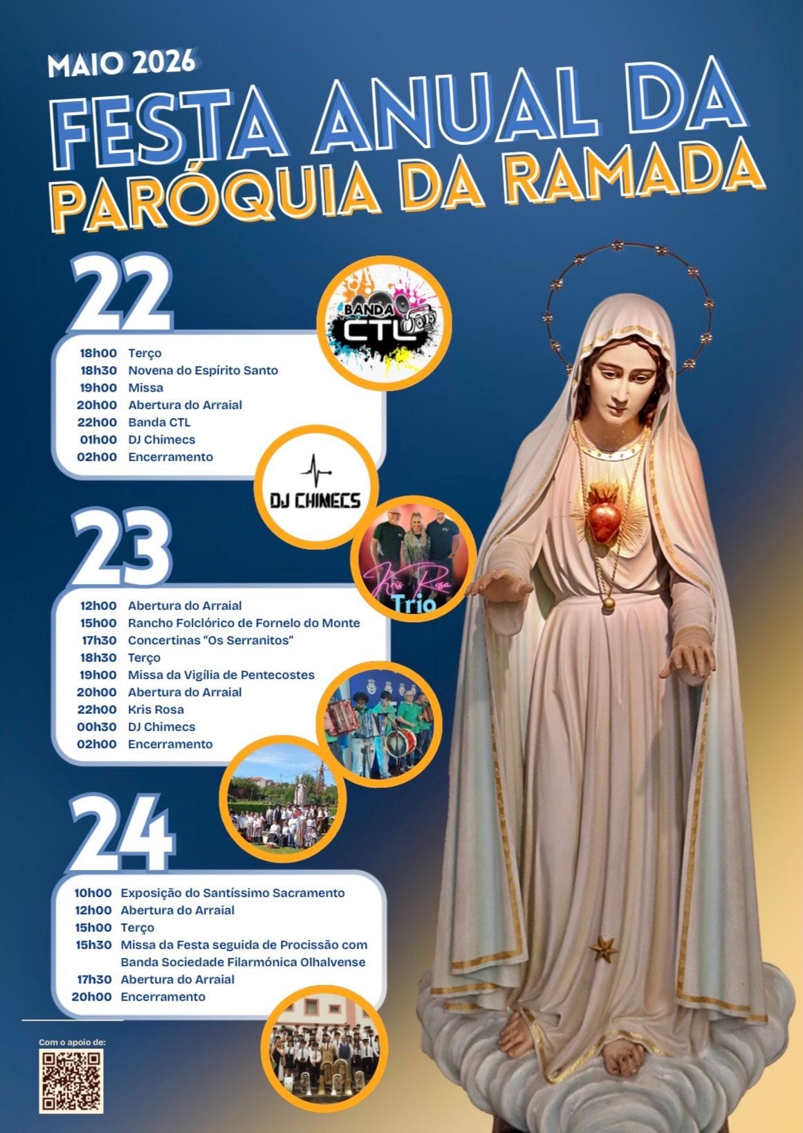 Cartaz de Festa Anual da Paróquia da Ramada