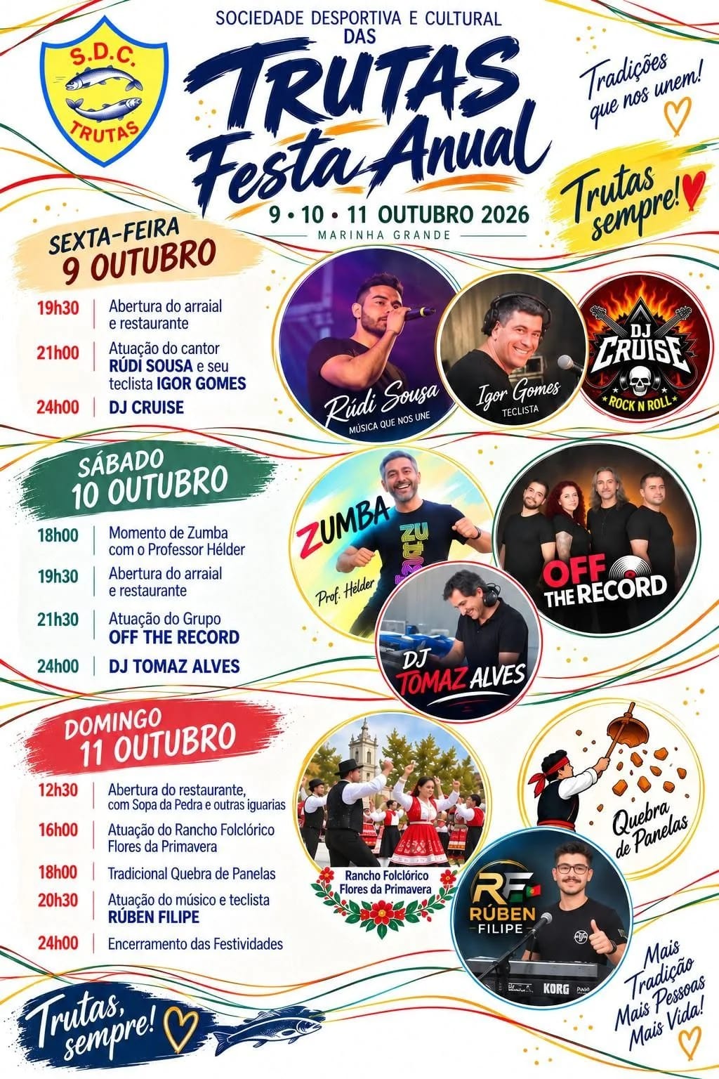Cartaz de Festa Anual de Trutas