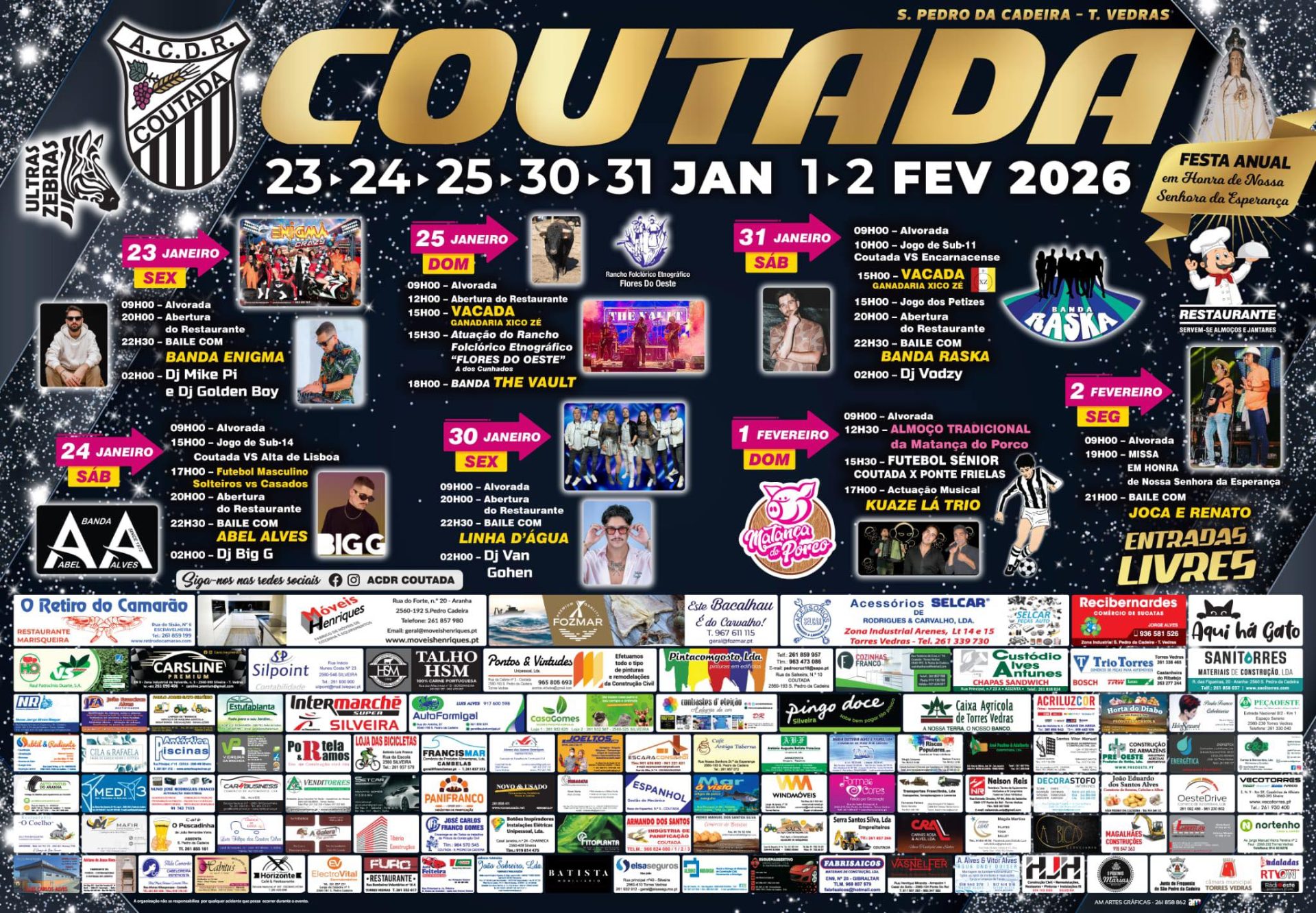 Cartaz de Festa Anual em Honra de N.ª Sr.ª da Esperança – Coutada