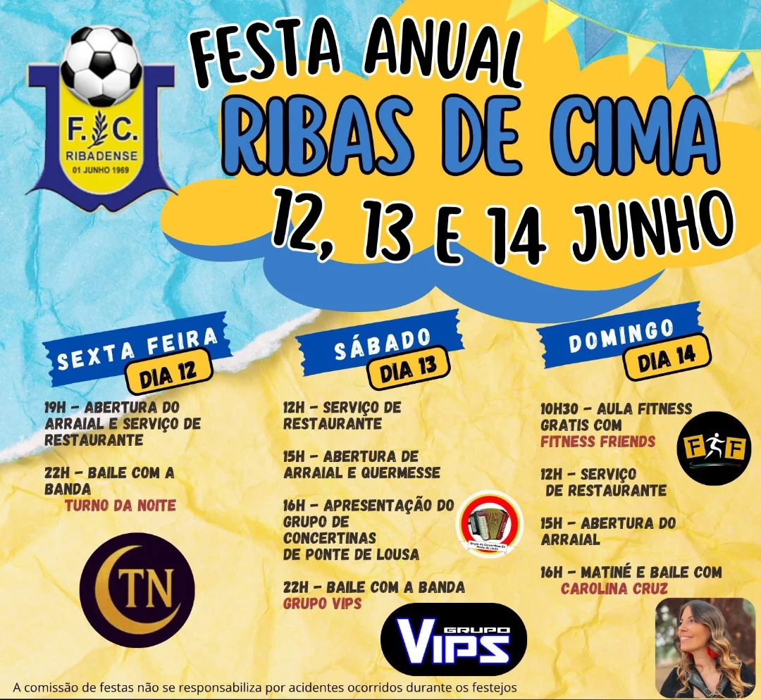 Cartaz de Festa Anual Ribas de Cima