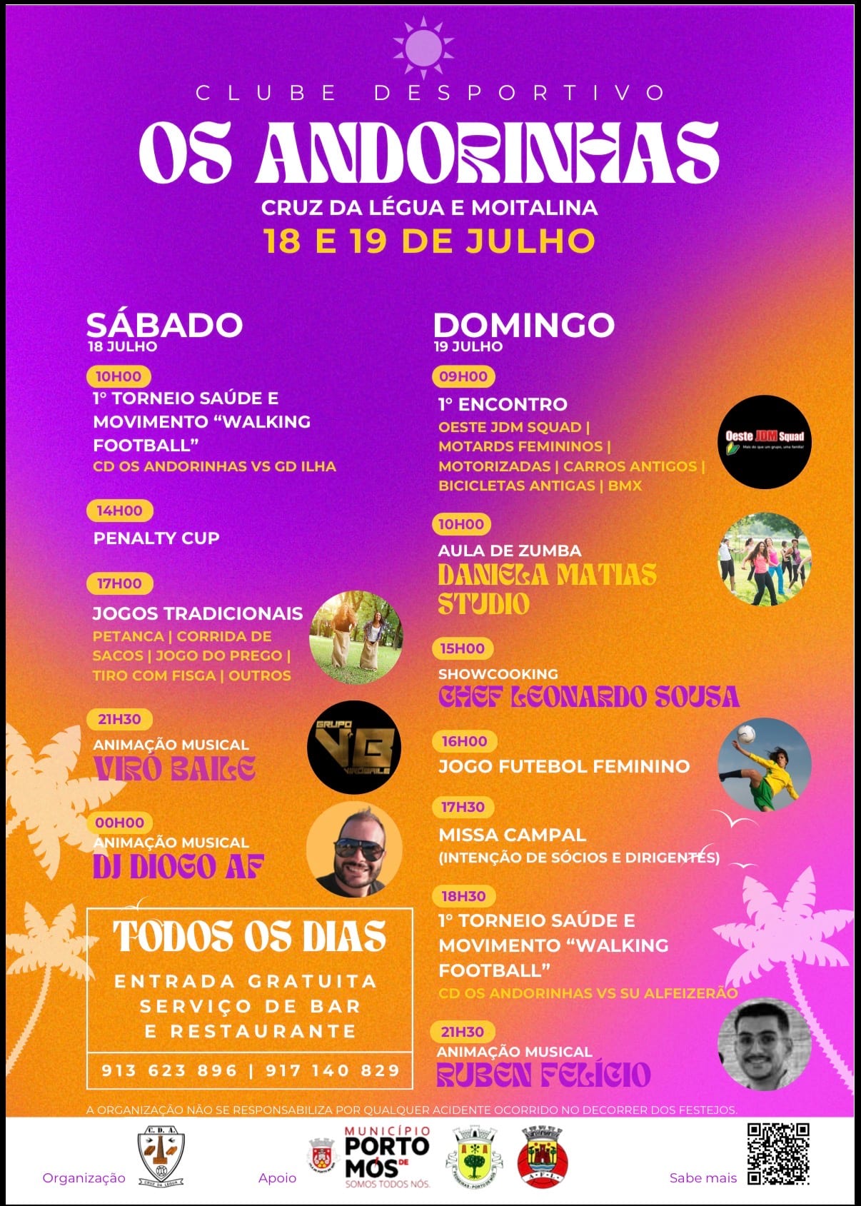 Cartaz de Festa - Clube Desportivo Os Andorinhas