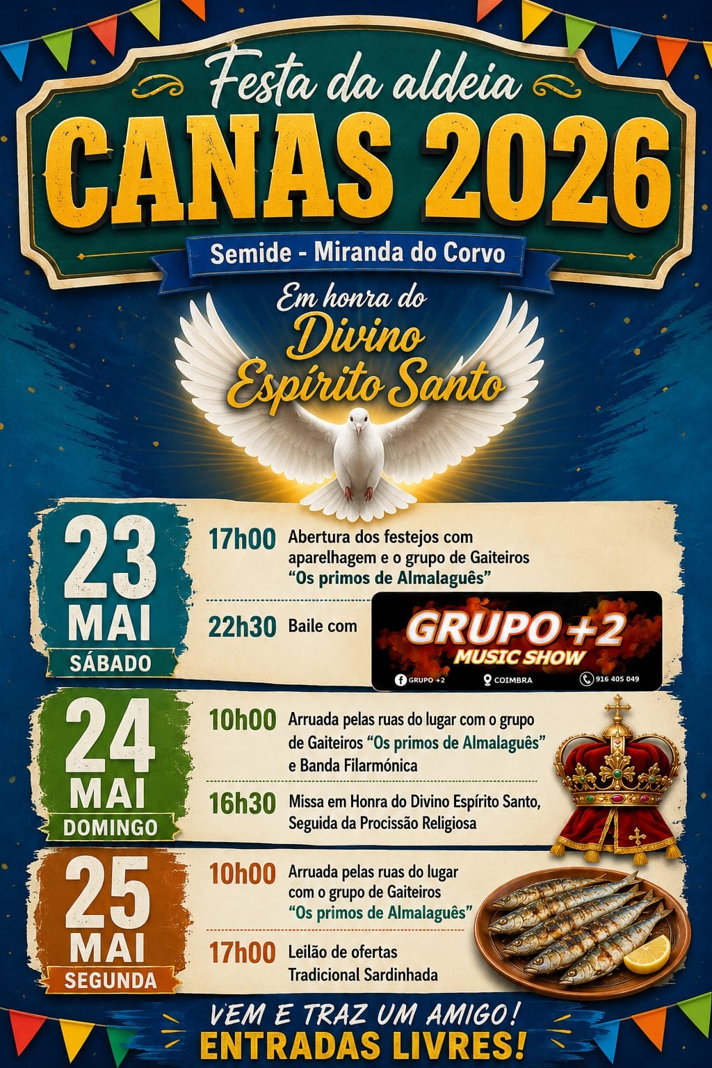 Cartaz de Festa da Aldeia de Canas