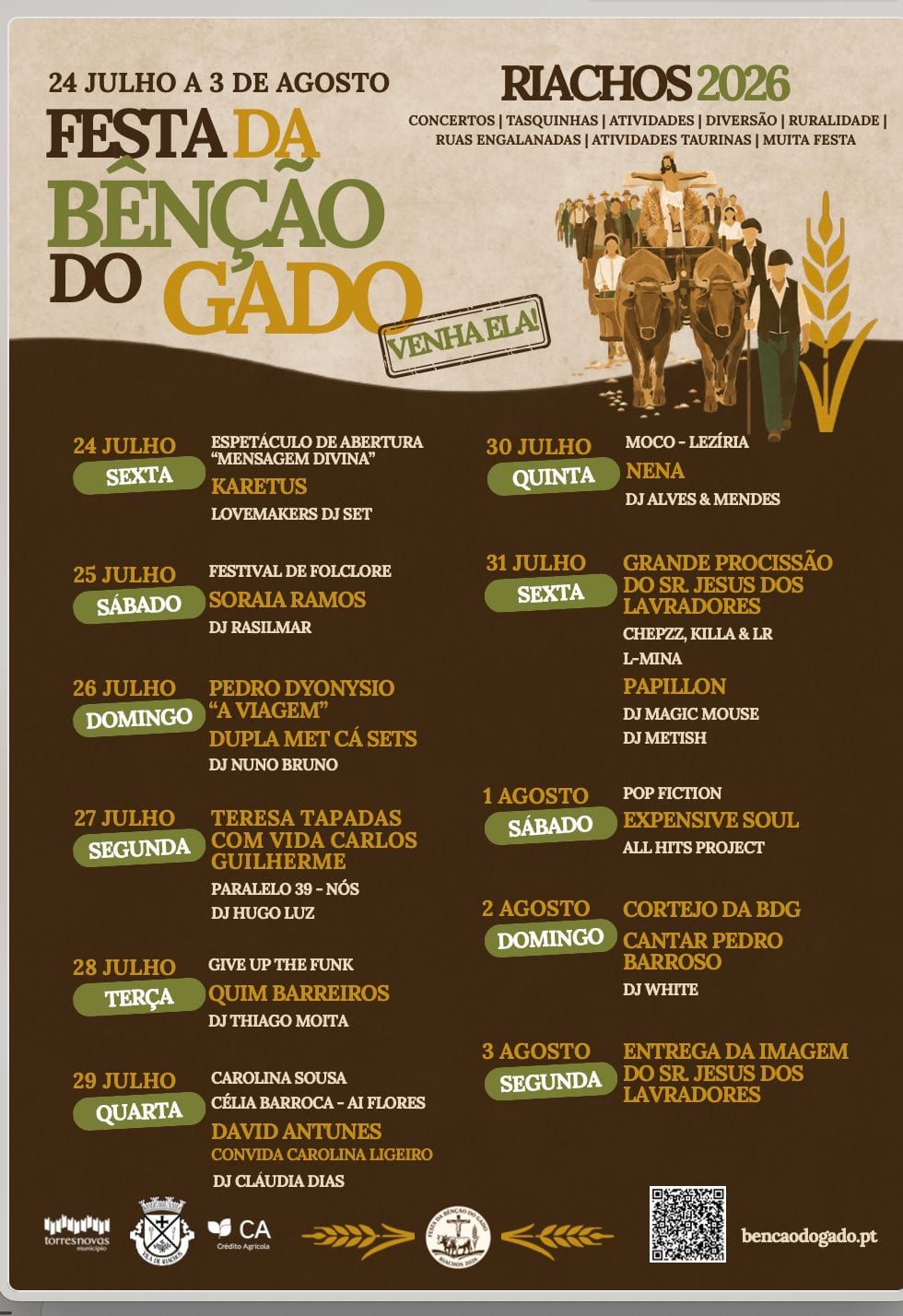 Cartaz de Festa da Bênção do Gado