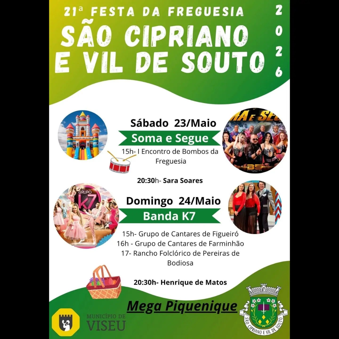 Cartaz de Festa da Freguesia São Cipriano e Vil de Souto