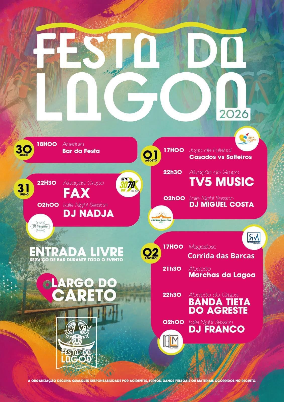Cartaz de Festa da Lagoa