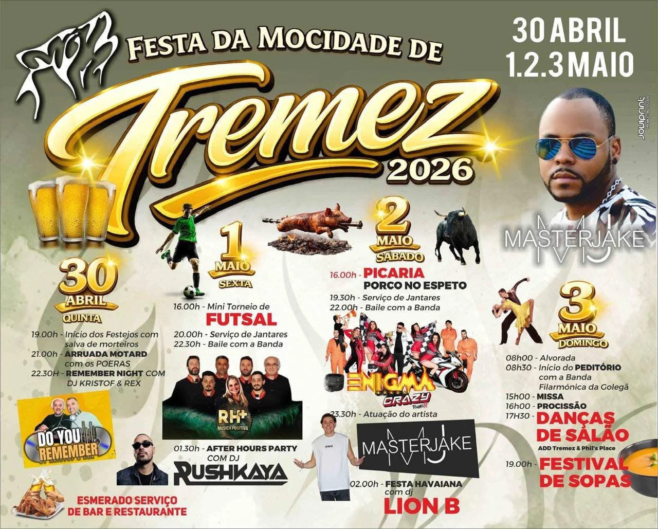 Cartaz de Festa da Mocidade de Tremez
