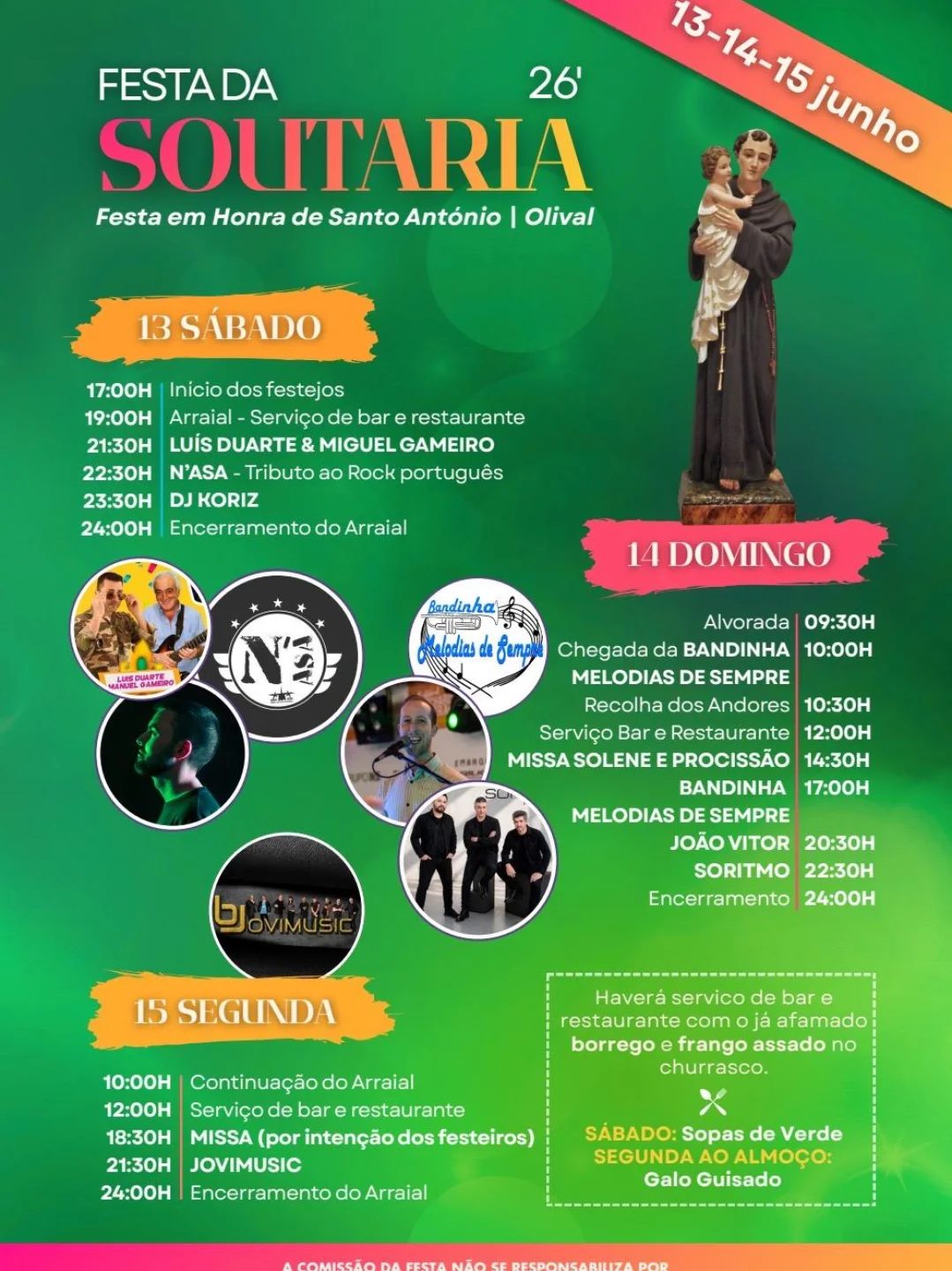 Cartaz de Festa da Soutaria