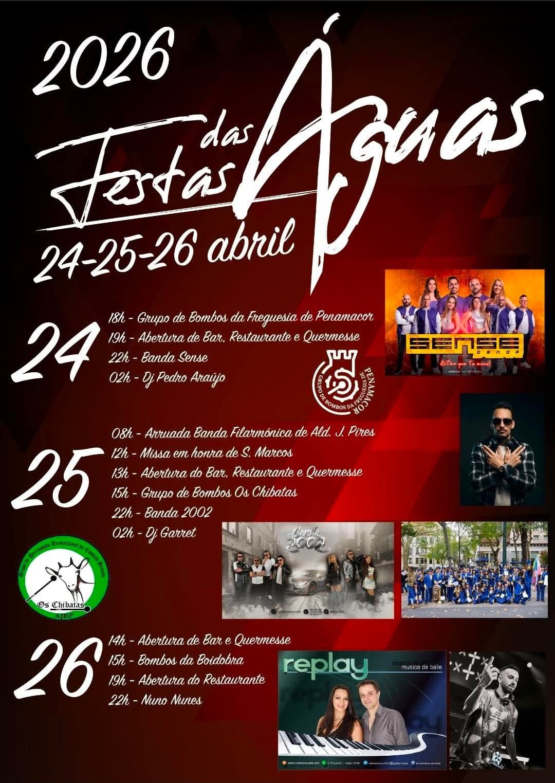 Cartaz de Festa das Águas