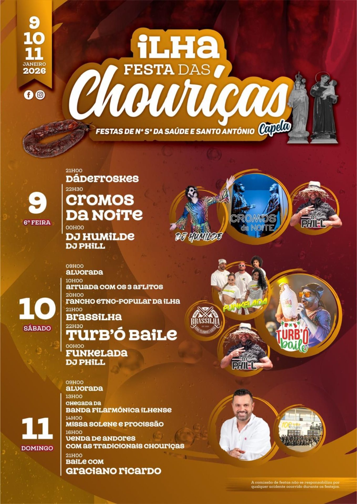 Cartaz de Festa das Chouriças - Ilha