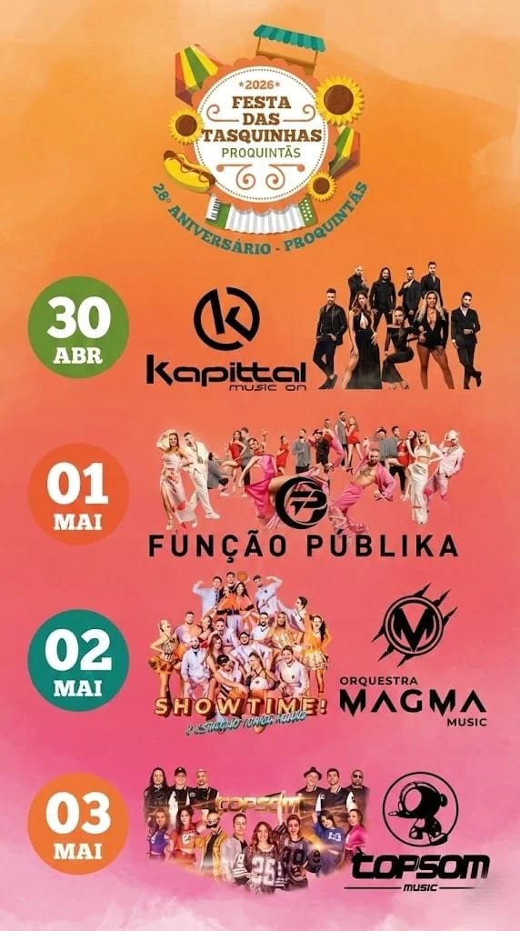 Cartaz de Festa das Tasquinhas de Proquintãs