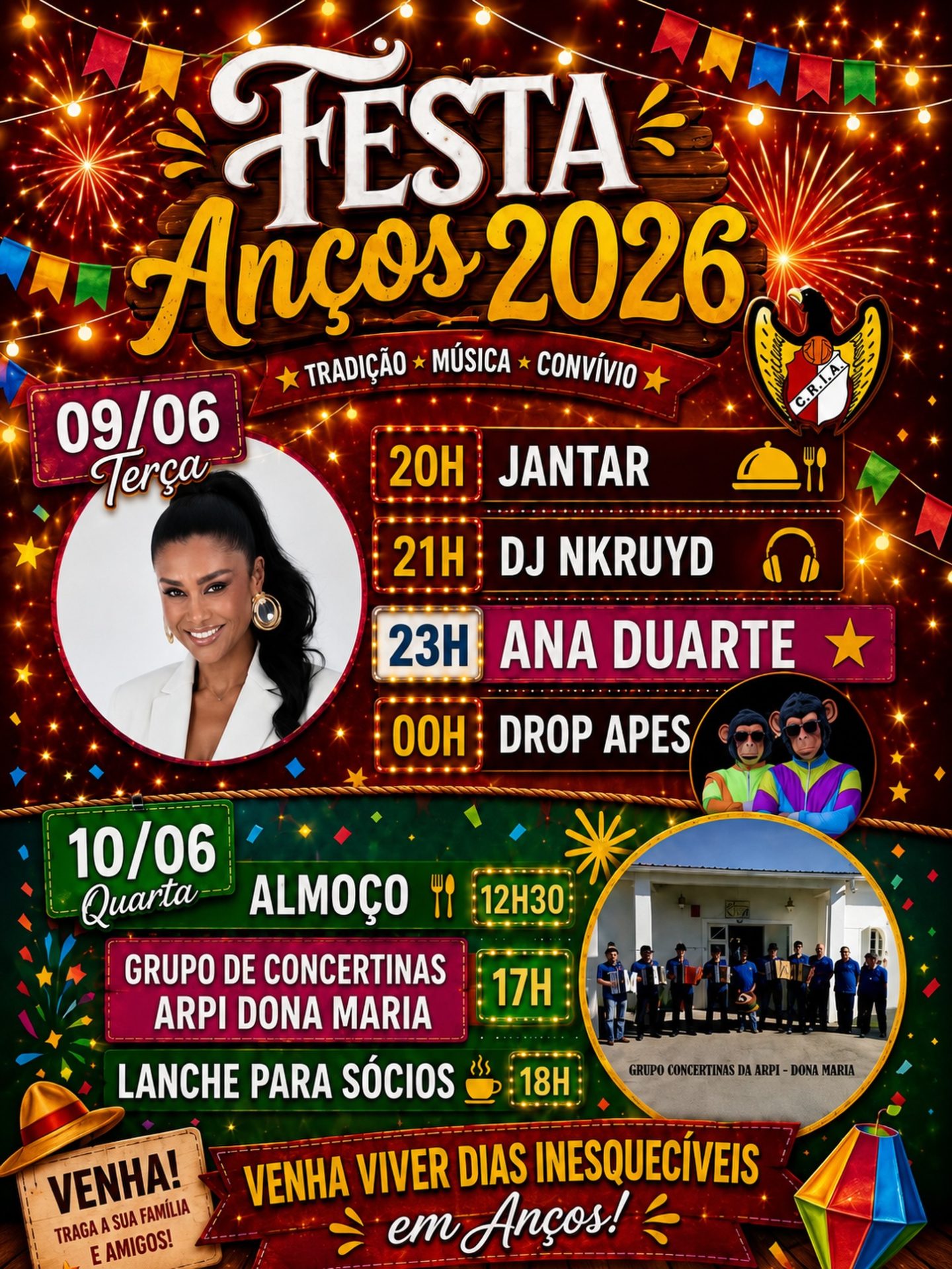 Cartaz de Festa de Anços