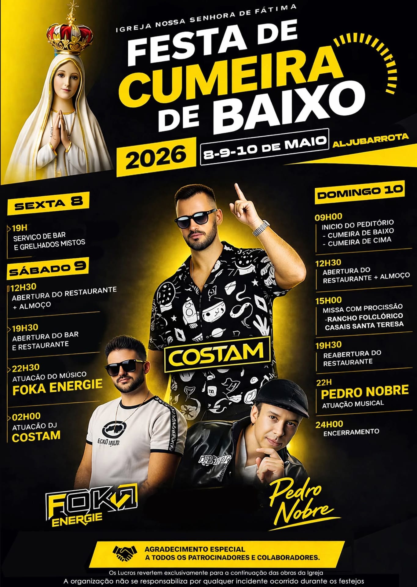 Cartaz de Festa de Cumeira de Baixo