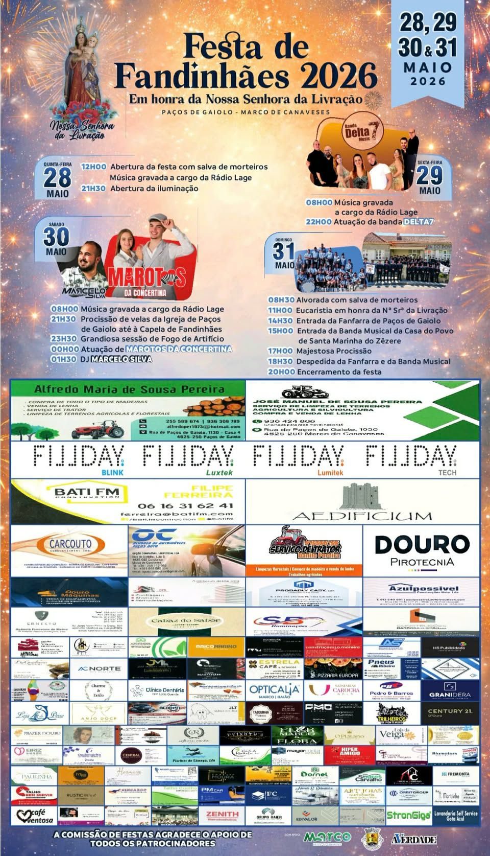 Cartaz de Festa de Fandinhães