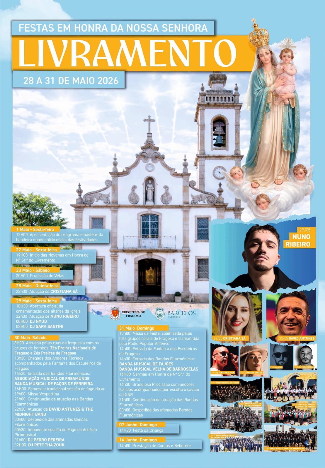 Cartaz de Festa de N.ª Sr.ª do Livramento