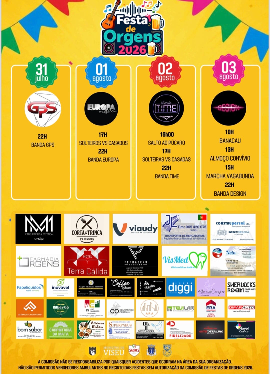 Cartaz de Festa de Orgens