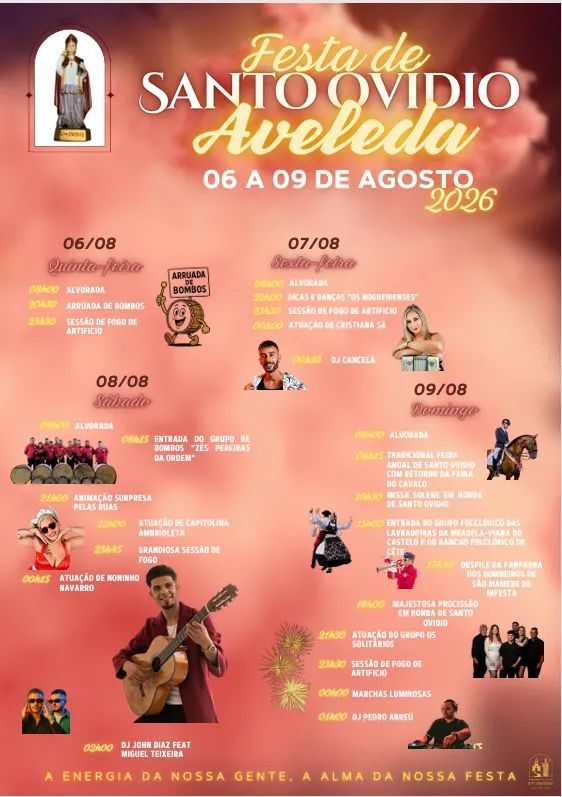 Cartaz de Festa de S. Ovídio
